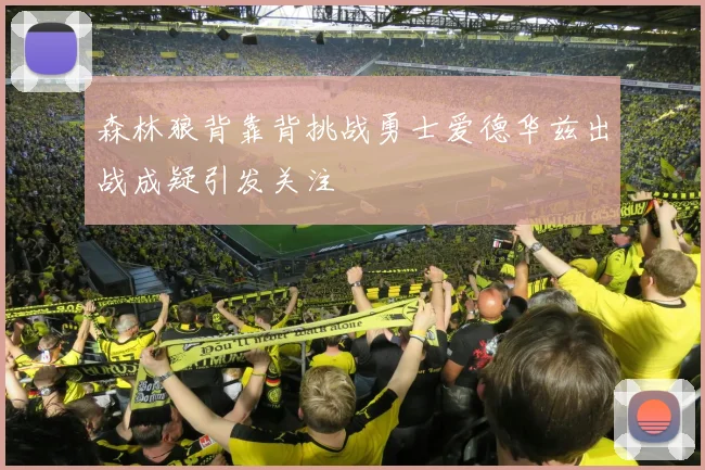 森林狼背靠背挑战勇士爱德华兹出战成疑引发关注